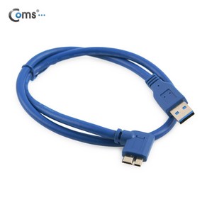 USB 3.0 Mico B 외장하드 케이블 60cm 꺾임 NT785, 1개