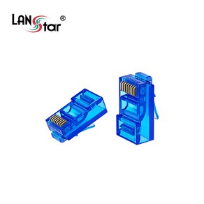 LANsta LSN-CAT5E-UTP50BL CAT5E UTP 8P8C RJ-45 랜 플러그 100개입 Blue 100개입, 1개