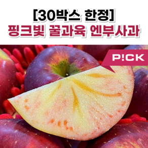 [핑크빛꿀사과] 초특급 꿀달달 엔부사과, 1개, 1kg