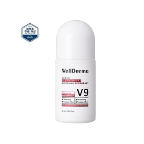 WELL DERMA SUPER GLUTATHIONE WHITEINING DEODORANT 미백 주름개선 화이트닝 데오드란트, 1개, 60ml