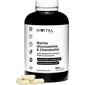 hivital foods Glucosamine with Chondoitin 하이바이탈 콘드로이틴 함유 글루코사민 365캡슐, 1개, 365정