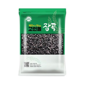 고인돌잡곡 국내산 검정쌀 깐찰흑미 1kg, 1개