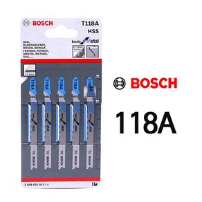 BOSCH 직소날 5PCS 1판 모음 택1 목공 철공 톱날 보쉬 직쏘날 직쇼날 직쑈 직소기 119B 101AO 101B 111C 144D 244D 127D 118A 118B, 1세트