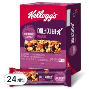 켈로그 에너지바K 베리&넛, 360g, 2개