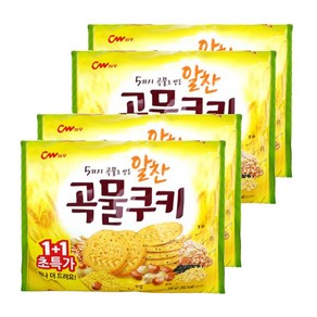 청우식품 알찬 곡물쿠키, 200g, 4개