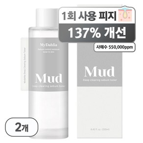 마이달리아 딥 클리어링 피지 흡착 머드 세범 토너