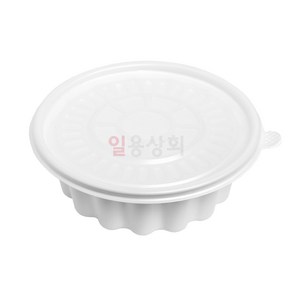 [ILYONG] 면용기 JH 195파이 소 1100ml 200세트 백색, 200개, 1세트