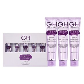 GH 그레이트헤어 스팀 스칼프 헤어에센스 트리트먼트 이찬석 110ml 3개+15ml 5개, 1개