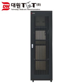 대원TMT DW-H2200T 타공문 허브랙 (H2200xD800xW600/47U) 블랙, 1개