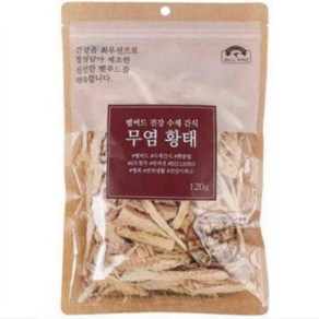 벨버드 건강수제간식, 무염황태 맛, 120g, 6개