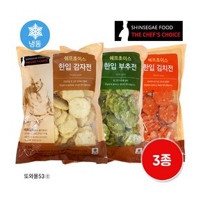 신세계 쉐프초이스 한입 감자전 김치전 부추전 1kg 3종, 1개