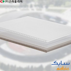 복층판 렉산 폴리카보네이트 10t 16t SABIC 렉산 한국총판, 그린/10t/1000(mm)×1000(mm), 1개