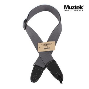 (지엠뮤직_스트랩) Muztek MS-AC-05 그레이 기타멜방 뮤즈텍 Strap