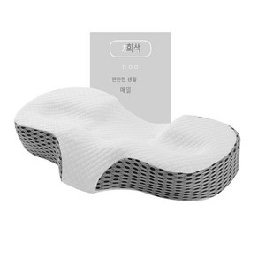 고밀도 메모리폼베개 3D 컴포트베개, 1개, 회색 베개