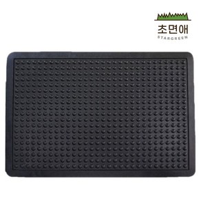 초면애 버블고무매트 검정 업소용 산업용 식당 주방 미끄럼방지, 60x90cm, 1개