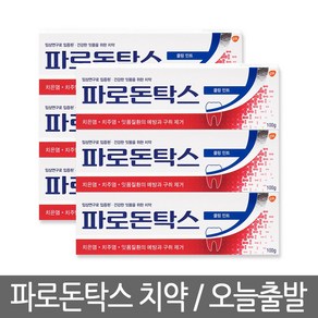 파로돈탁스 데일리 쿨링민트 치약, 100g, 6개