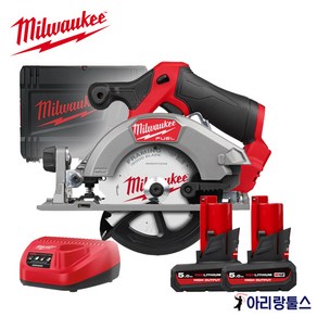 밀워키 M12 FCS442-502X 충전 원형톱세트 5.5인치 5.0Ahx2 CCS44후속, 1개