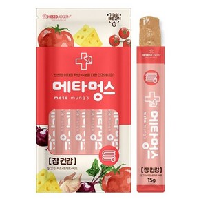 메타멍스 강아지 기능성 건강츄르 15g x 5P 관절/눈/장/면역/체중관리 5종 5개 묶음, 장건강5개