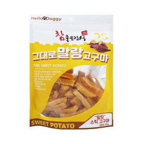 헬로도기 그대로 말랑 스틱고구마 스틱, 고구마맛, 250g, 5개