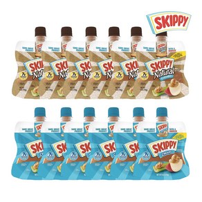 스키피 짜먹는 땅콩 170g 6팩 튜브형 땅콩 버터 / SKIPPY Squeeze Peanut Butte 6 Ounce, 내추럴 크리미맛 170g X 6팩, 6개