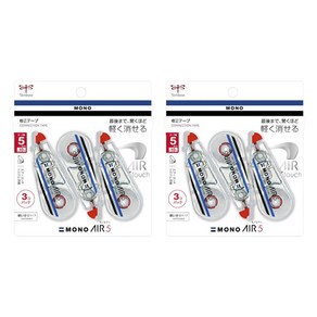 MONO 에어 5 수정 테이프 CT-CA5 5mm X 10m 3개입, 2개, 클리어