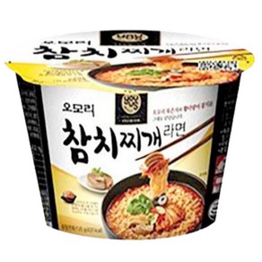 오모리 참치찌개라면 큰컵 135g (무료배송) 12개