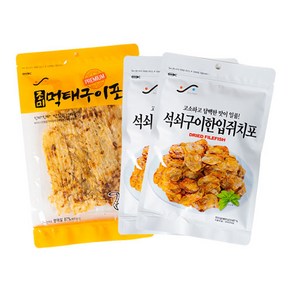 조미먹태구이포 100g*1+석쇠구이한입쥐치포 100g*2, 2개