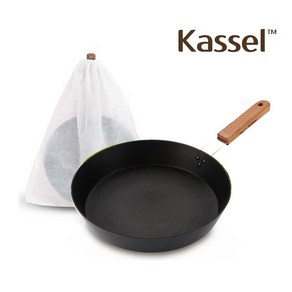 [Kassel] 카셀 BLACK-WOOD IH(인덕션) 겸용 프라이팬 22CM, 1개