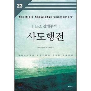 사도행전:달라스신학교 교수진들이 편집한 강해주석, 두란노서원