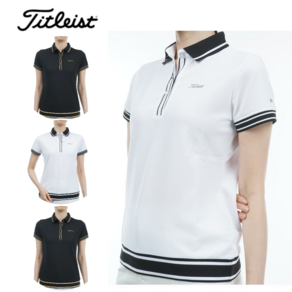 타이틀리스트 스트레치 반팔 카라티 티셔츠 골프웨어여성용 titleist TKPWS500J