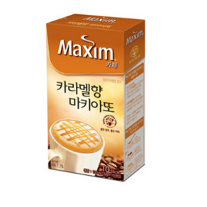 맥심 카페 카라멜향 마끼아또 커피믹스, 13g, 10개입, 12개