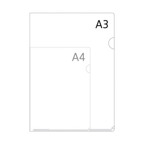아인텍 A3 L홀더 10매, 10개, 투명[A0137]