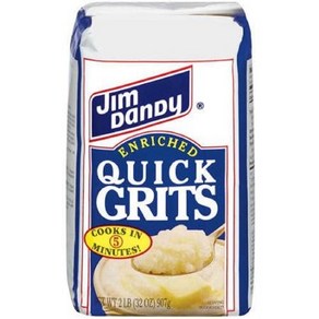 Jim Dandy Eniched Quick Gits 2 Pound Bag Jim Dandy 인리치드 퀵 그릿 2파운드 백, 907.18g, 1개