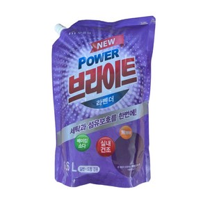 무궁화 파워 브라이트 액체세제 라벤더 리필, 1개, 1.6L