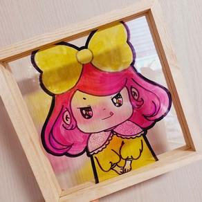 윈도우 액자 아크릴 액자 아동미술 20x20cm, 1개