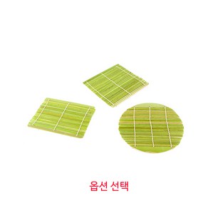 대나무 모밀발 모음 ( 면기받침 튀김받침 모밀판 김발 김밥말이 꼬마김밥 만들기 ), 1개