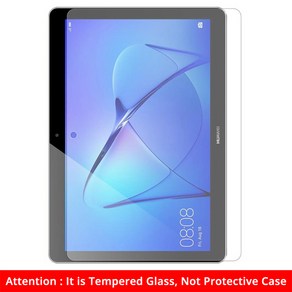 호환 Huawei MediaPad T5 10 AGS2-W09L09L03 10.1 태블릿 커버 Funda 스탠드 받침대 PU 가죽 스킨 용 플립 케이스 Huawei T5 10 9.6, [02] Tempeed Glass(2pcs), 2개