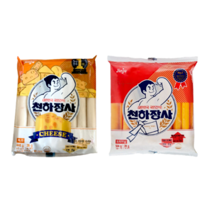 진주햄 천하장사 오리지날 504g 1개 + 천하장사 치즈 448g 1개 (총2개) 초등학생간식 군것질거리, 2개