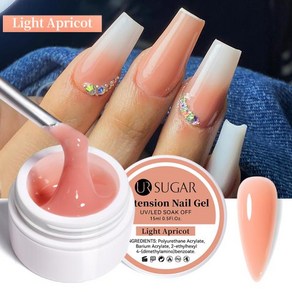 일반매니큐어 UR SUGAR-익스텐션 네일 젤 15ml 핑크 화이트 클리어 하드 젤 익스텐션 UV 손톱 핑거 프렌치, 65 extension gel 07, 1개