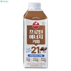 서울우유 프로틴 에너지 커피 240ml x 18개