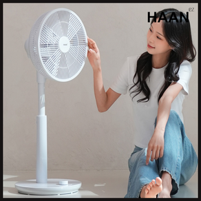 [25년형 최저소음] HAAN 무선 써큘레이터형 선풍기 C타입 캠핑용 가정용, haan350(wh)