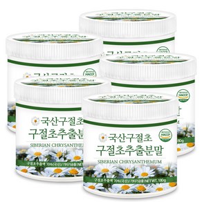 푸른들판 국내산 구절초 추출물 추출 분말 가루 파우더 haccp 인증, 5개, 180g