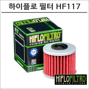 하이플로 포르자750 DCT 오일필터 HF117, 1개