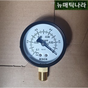 [ HISCO ] GPA60X-1 ( A형 진공 공압 압력 게이지 60파이 -1MPa -10KG -10ba PT 1/4 / 131P HSI 히스코 76 압력계 HSI 진공계 ), 1개