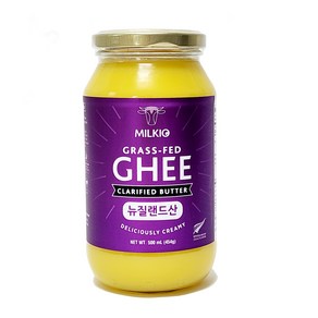 (뉴질랜드) 밀키오 목초사육 방탄커피 기버터 Ghee 454g, 500ml, 1개