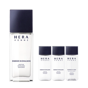 헤라 옴므 에센스 인 에멀젼 110ml + 20ml x 2 + 스킨 20ml | 남성 안티에이징 에너지부스팅 모공케어 | Hera Homme Essence In Emulsion