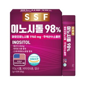 정품순수식품 이노시톨 98% 2g x 30포 x 4개 재고 000ea, 60g