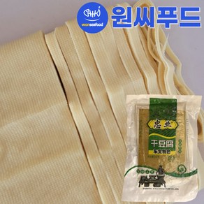 두부피 슬라이스 250g 포두부 건두부 두부면 국수 쌈 신선 생생 콩 두부과자 마라탕, 1개