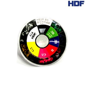 해동 HDF 칼라고무봉돌 세트 HA-709 G4~B3 좁쌀봉돌