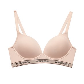 [Wonderbra] 원더브라 스포츠 아웃밴드 노와이어 브라 베이지 WBWBR3N06T